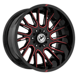 XF OFFROAD XF-230 Black Machined Red 22x10 6x135/6x139.7 Wheels | Offset: -18 | Backspace: nan | Bore: 106.4