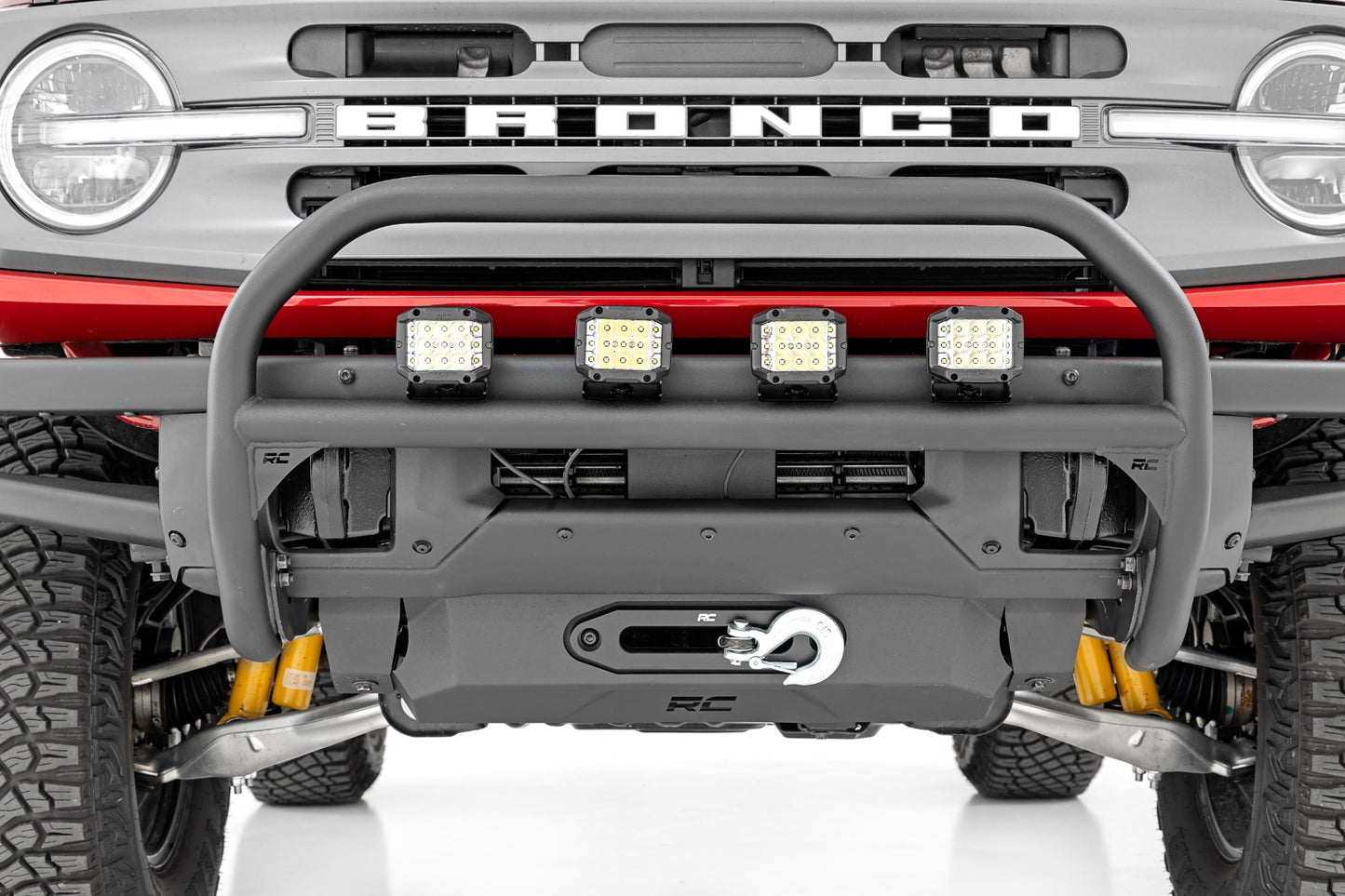 Nudge Bar | 20 Inch Chrome Single Row LED | OE Modular Steel | Ford Bronco (21-23)