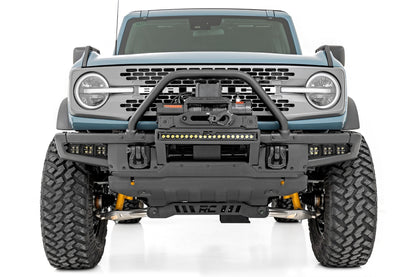 High Winch Mount | All Models | 12000S | 20 Inch Black Single Row LED | Ford Bronco 4wd (2021-2023)