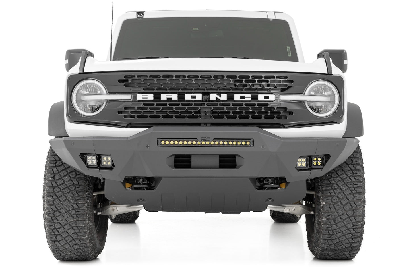 Front Bumper | Modular | Full Wings | Amber DRL | Ford Bronco (21-23)