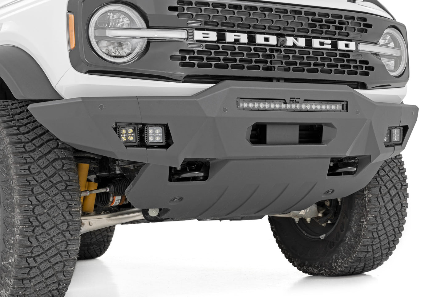 Front Bumper | Modular | Full Wings | Amber DRL | Ford Bronco (21-23)