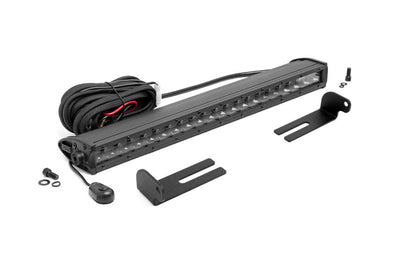 LED Light | Under Bed Mount | 20" Black Single Row | Honda Pioneer 1000/1000-5