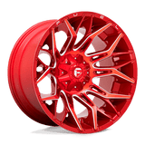 Fuel D771 CANDY RED MILLED 22x12 5x139.7/5x150 Wheels | Offset: -44 | Backspace: 4.77 | Bore: 110.1