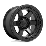 Fuel D750 MATTE BLACK WITH BLACK RING 18x9 6x120 Wheels | Offset: 20 | Backspace: 5.79 | Bore: 67.06