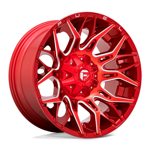 Fuel D771 CANDY RED MILLED 20x10 5x139.7/5x150 Wheels | Offset: -18 | Backspace: 4.79 | Bore: 110.1