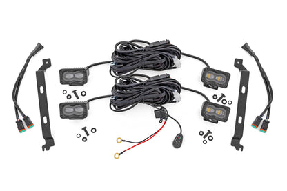 LED Fog Light Kit | 3x1.75 Inch Black Series Slim Aux | Toyota Tacoma (2024-2026)