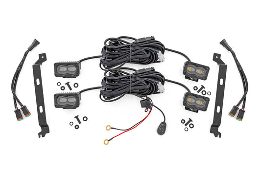 LED Fog Light Kit | 3x1.75 Inch Black Series Slim Aux | Toyota Tacoma (2024-2026)