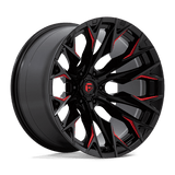 Fuel D823 GLOSS BLACK MILLED WITH CANDY RED 22x12 6x135 Wheels | Offset: -44 | Backspace: 4.77 | Bore: 87.1
