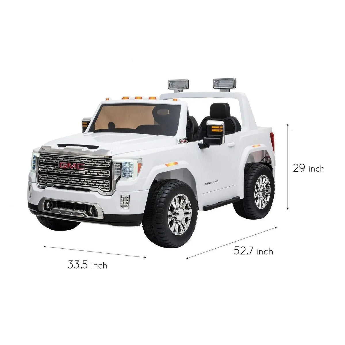 24V GMC Denali 2 Seater Ride on Car With Parental Remote Control by Freddo