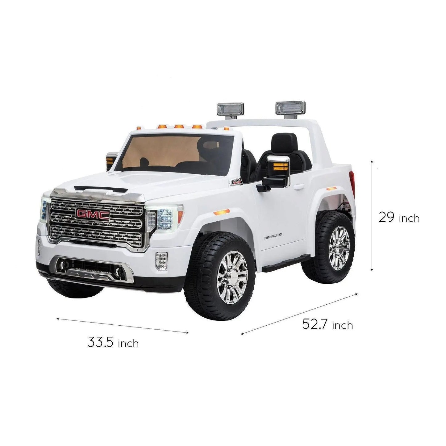 24V GMC Denali 2 Seater Ride on Car With Parental Remote Control by Freddo