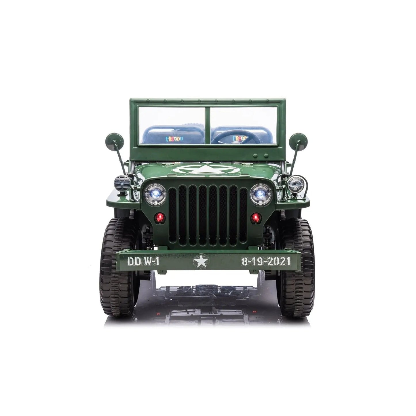 24V Military Willy Truck 3 Seater Electric Ride on