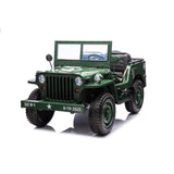 24V Military Willy Jeep 3 Seater Electric Ride on