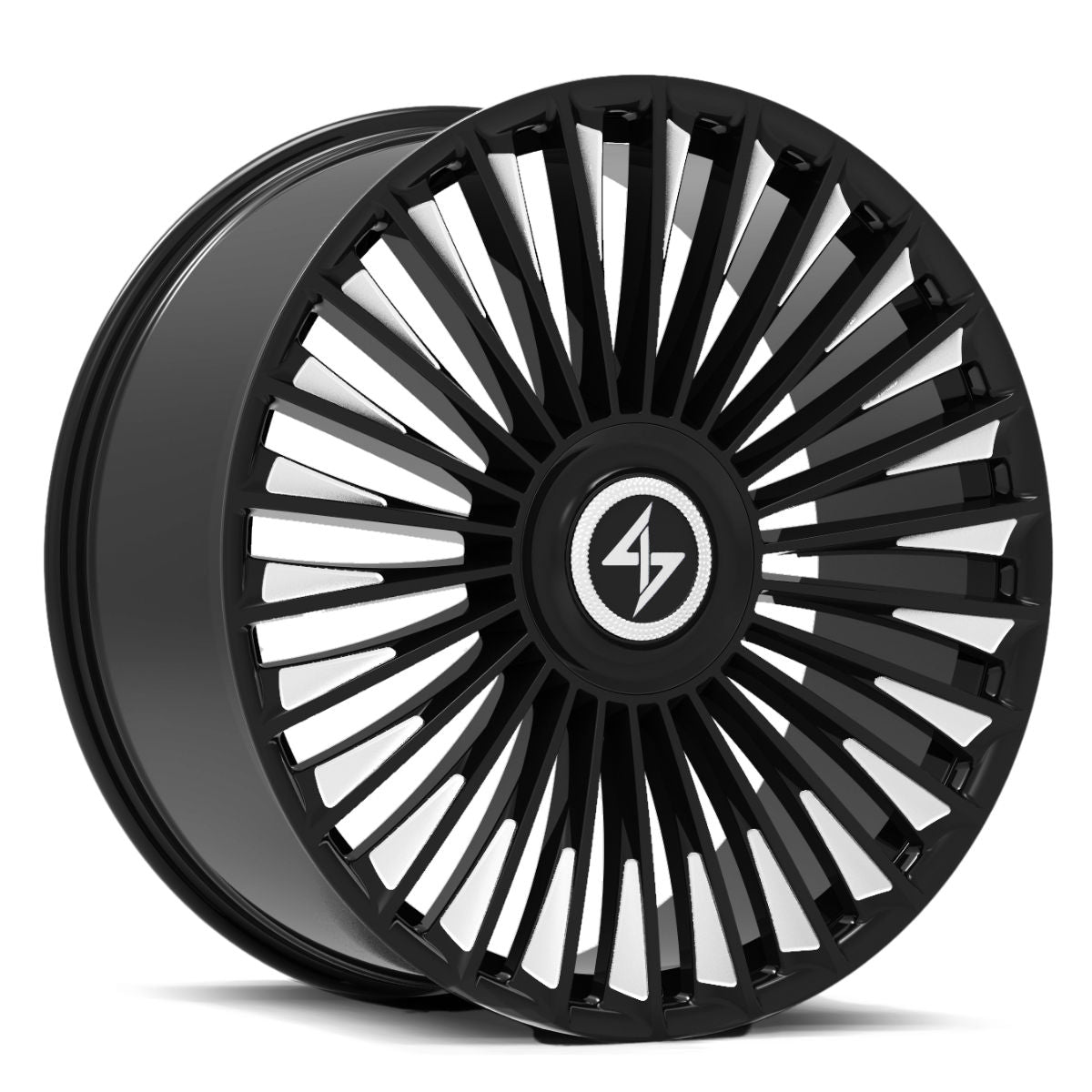 Sentali Luxx Turbine    Gloss Black Milled Tips 22x10 6x135/6x139.7 Wheels | Offset: 20 | Backspace: nan | Bore: 106.1