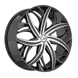 AZARA AZA-541BM Gloss Black Machined 18x8 5x112/5x114.3 Wheels | Offset: 35 | Backspace: 6 | Bore: 74.1