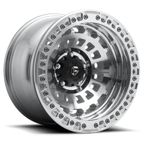 Fuel D102 ZEPHYR BEADLOCK GLOSS MACHINED 17x9 5x127 Wheels | Offset: -15 | Backspace: 5.59 | Bore: 71.5