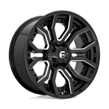 Fuel D711 GLOSS BLACK MILLED 24x12 8x180 Wheels | Offset: -44 | Backspace: 4.77 | Bore: 124.2