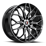 SPEC-1 RACING SP-57 Gloss Black Machined 18x8 5x110/5x114.3 Wheels | Offset: 38 | Backspace: nan | Bore: nan