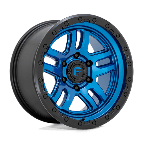 Fuel D790 BLUE WITH BLACK LIP 17x9 6x139.7 Wheels | Offset: -12 | Backspace: 4.53 | Bore: 106.1