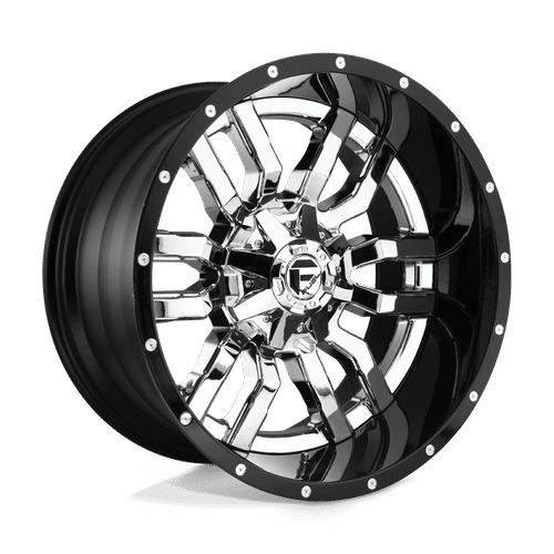 Fuel D270 CHROME PLATED GLOSS BLACK LIP 20x10 6x135/6x139.7 Wheels | Offset: -18 | Backspace: 4.79 | Bore: 106.1