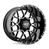 Moto Metal MO986 SIEGE GLOSS BLACK MACHINED 20x9 5x139.7/5x150 Wheels | Offset: 0 | Backspace: 5 | Bore: 110.1