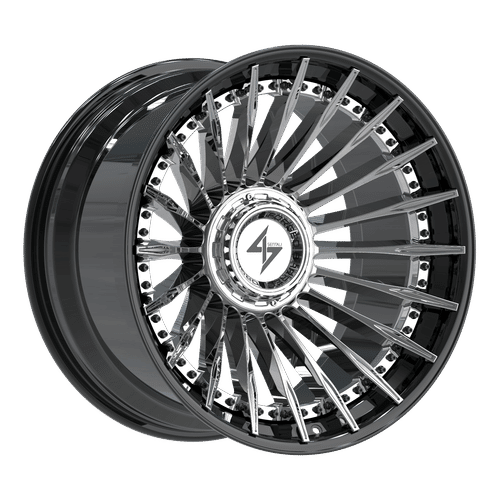 SENTALI BFX BFX1 Gloss Black Lip / Chrome Centre 22x10 6x135/6x139.7 Wheels | Offset: -24 | Backspace: nan | Bore: 106.1