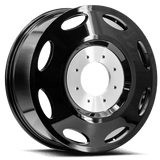 XF OFFROAD DUALLY INNER-GB Gloss Black Dually 20x8.25 8x210 Wheels | Offset: 100 | Backspace: 8.5 | Bore: 154.3