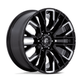 Fuel D849 GLOSS BLACK MILLED 20x9 6x139.7 Wheels | Offset: 20 | Backspace: 5.79 | Bore: 106.1
