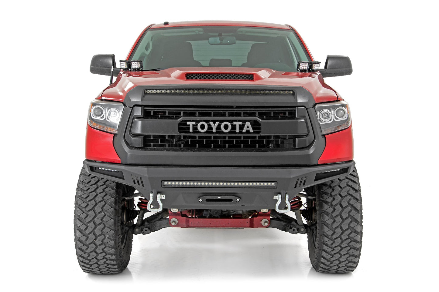 LED Light Kit | Ditch Mount | Dual 2" Black Pairs | Amber DRL | Toyota Tundra (14-21)