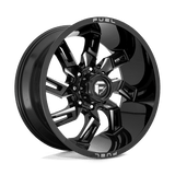 Fuel D747 GLOSS BLACK MILLED 20x10 8x180 Wheels | Offset: -18 | Backspace: 4.79 | Bore: 124.2