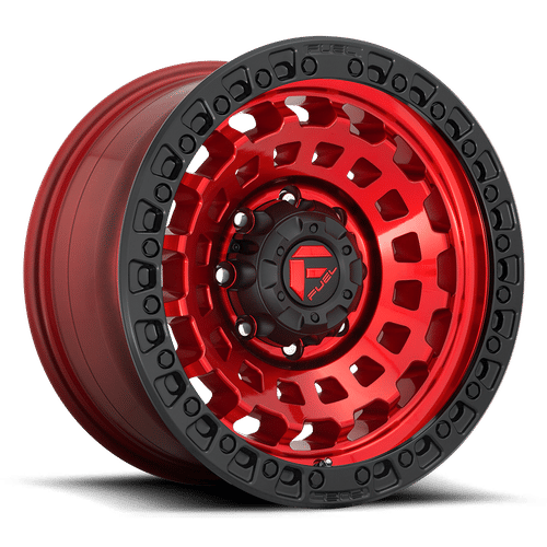 Fuel D632 ZEPHYR CANDY RED BLACK BEAD RING 18x9 8x170 Wheels | Offset: -12 | Backspace: 5.47 | Bore: 125.1
