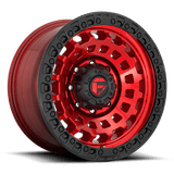 Fuel D632 ZEPHYR CANDY RED BLACK BEAD RING 18x9 8x170 Wheels | Offset: -12 | Backspace: 5.47 | Bore: 125.1