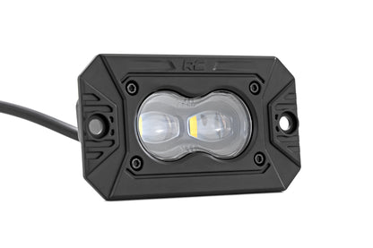 3x1.75 Inch Black Series LED Slim Aux | SAE Fog | Flush Mount | Pair