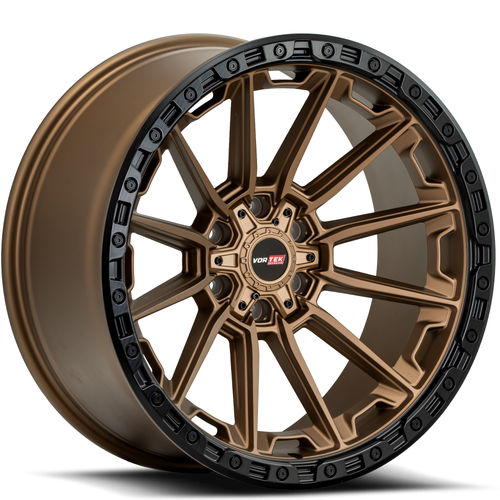 VORTEK VRT-601MBR Matte Bronze Black Bead Ring 20x9 6x135/6x139.7 Wheels | Offset: 0 | Backspace: 5 | Bore: 106.1