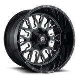 Fuel D611 STROKE GLOSS BLACK MILLED 18x9 8x180 Wheels | Offset: 20 | Backspace: 5.79 | Bore: 124.2