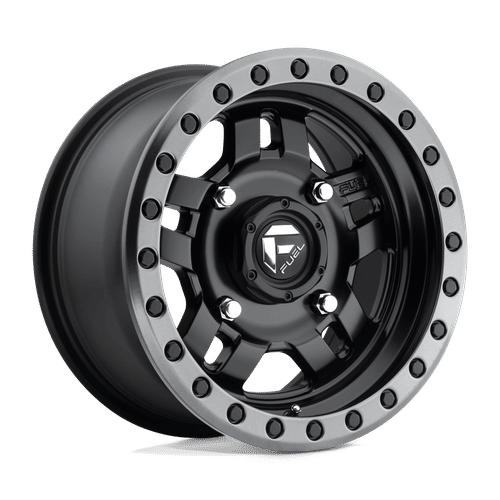 Fuel D557 MATTE BLACK GUN METAL RING 14x7 4x110 Wheels | Offset: 13 | Backspace: 4.51 | Bore: 79.4