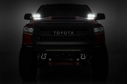 LED Light Kit | Ditch Mount | Dual 2" Black Pairs | Amber DRL | Toyota Tundra (14-21)