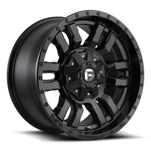 Fuel D596 MATTE BLACK GLOSS BLACK LIP 18x8 5x114.3/5x120 Wheels | Offset: 35 | Backspace: 5.88 | Bore: 72.56