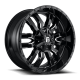 Fuel D595 SLEDGE GLOSS BLACK MILLED 26x14 8x180 Wheels | Offset: -75 | Backspace: 10.45 | Bore: 124.2