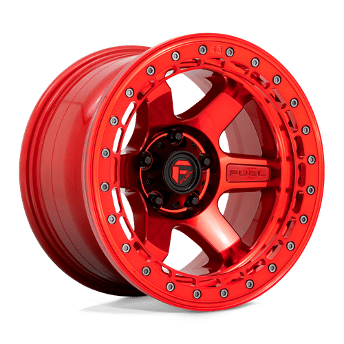 Fuel D123 CANDY RED WITH CANDY RED RING 17x9 6x135 Wheels | Offset: -15 | Backspace: 4.41 | Bore: 87.1