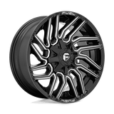Fuel D773 GLOSS BLACK MILLED 22x12 8x170 Wheels | Offset: -44 | Backspace: 4.77 | Bore: 125.1