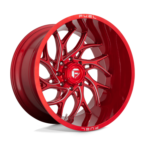 Fuel D742 CANDY RED MILLED 22x12 5x127 Wheels | Offset: -44 | Backspace: 4.77 | Bore: 71.5