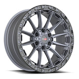 VORTEK VRT-601MTB Matte Titanium Black Bead Ring 18x9 6x135/6x139.7 Wheels | Offset: 12 | Backspace: 5.5 | Bore: 106.1