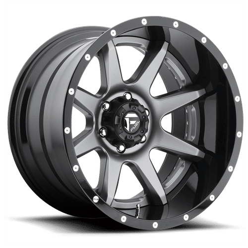 Fuel D238 MATTE GUN METAL BLACK LIP 20x10 5x127 Wheels | Offset: -19 | Backspace: 6.25 | Bore: 78.1