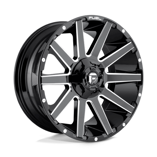 Fuel D615 GLOSS BLACK MILLED 20x9 6x135/6x139.7 Wheels | Offset: 20 | Backspace: 5.79 | Bore: 106.1