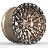 VORTEK VRT-608MBR Matte Bronze Black Bead Ring 17x9 6x135/6x139.7 Wheels | Offset: 0 | Backspace: 5 | Bore: 106.1