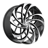AZARA AZA-540BM Gloss Black Machined 22x8.5 5x114.3/5x120 Wheels | Offset: 38 | Backspace: 6.25 | Bore: 74.1