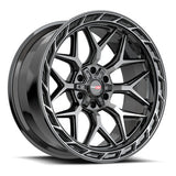 VORTEK VRP-504BDCDT Black Diamond Cut W/ Dark Tint 20x9 6x135/6x139.7 Wheels | Offset: 18 | Backspace: 5.75 | Bore: 106.1