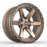 VORTEK VRT-602MBR Matte Bronze Black Bead Ring 18x9 6x135/6x139.7 Wheels | Offset: 0 | Backspace: 5 | Bore: 106.1
