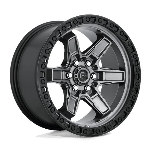 Fuel D698 MATTE GUN METAL BLACK BEAD RING 17x9 6x114.3 Wheels | Offset: 12 | Backspace: 5.47 | Bore: 66.06