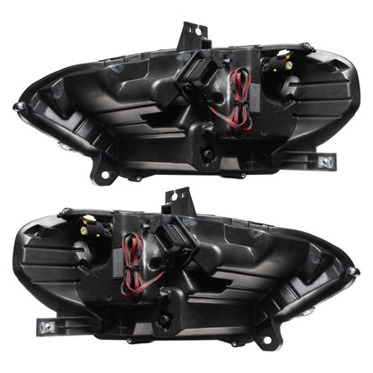 Oracle Lighting 18-23 Ford Mustang Dynamic ColorSHIFT LED Headlights - Black Series